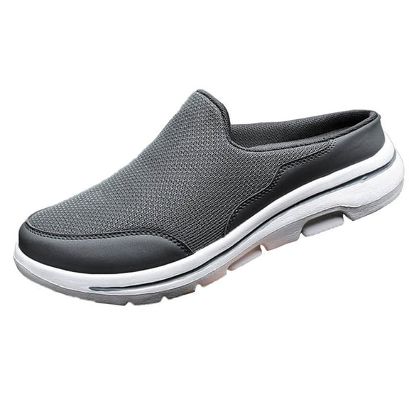Slip On Mules Clogs for Men Lightweight Open Back Comfortable Tennis Shoes Breathable Walking Slippers