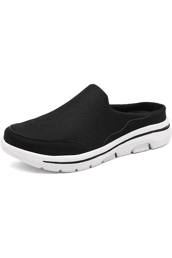 Slip On Mules & Clogs for Mens Light Open Back Shoes Comfort Walking Shoes Breathable Slippers Closed Toe Slides