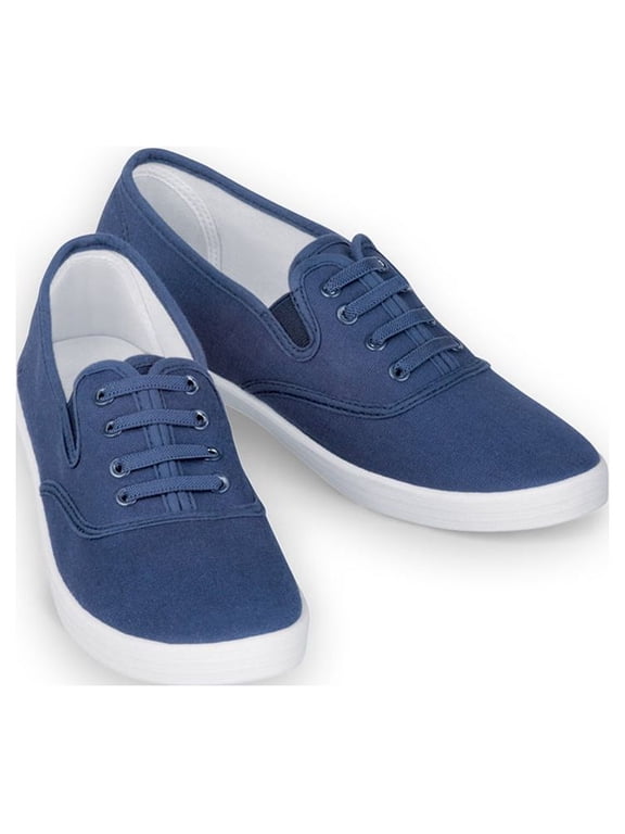 Slip-On No Tie Comfort Canvas Round Toe Sneaker Shoes