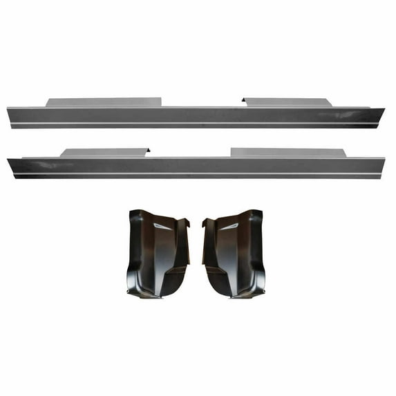 Slip-On Rocker Panel and Cab Corner Repair Kit. Fits 01-03 Ford F150 Pickup Truck Crew Cab, 01-03 Ford F250 Light Duty Pickup Crew Cab