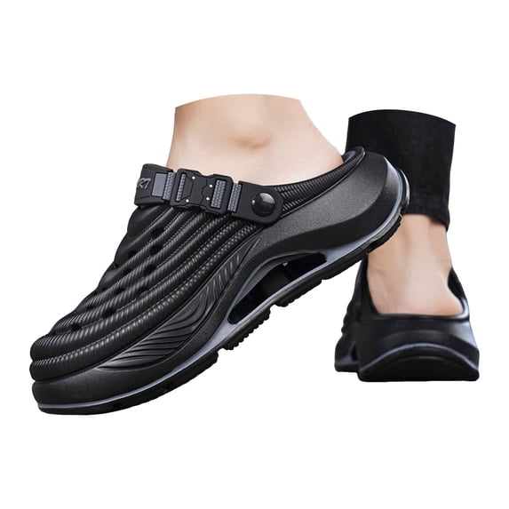 Slip On Shoes for Men Hands Free Clogs Unisex Waterproof EVA Slip-On Shoes with Arch Support Summer Slippers