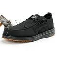 thumbnail image 1 of Steel Toe Shoes for Men Wide, Slip On Men's Steel Toe Work Shoes, 1 of 7