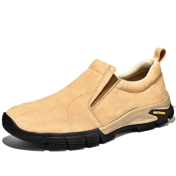 Slip-On Suede Outdoor Walking Shoes
