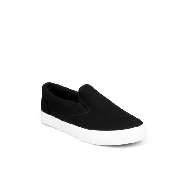 Slip On Women's Canvas Sneakers in Black Walmart Business Supplies