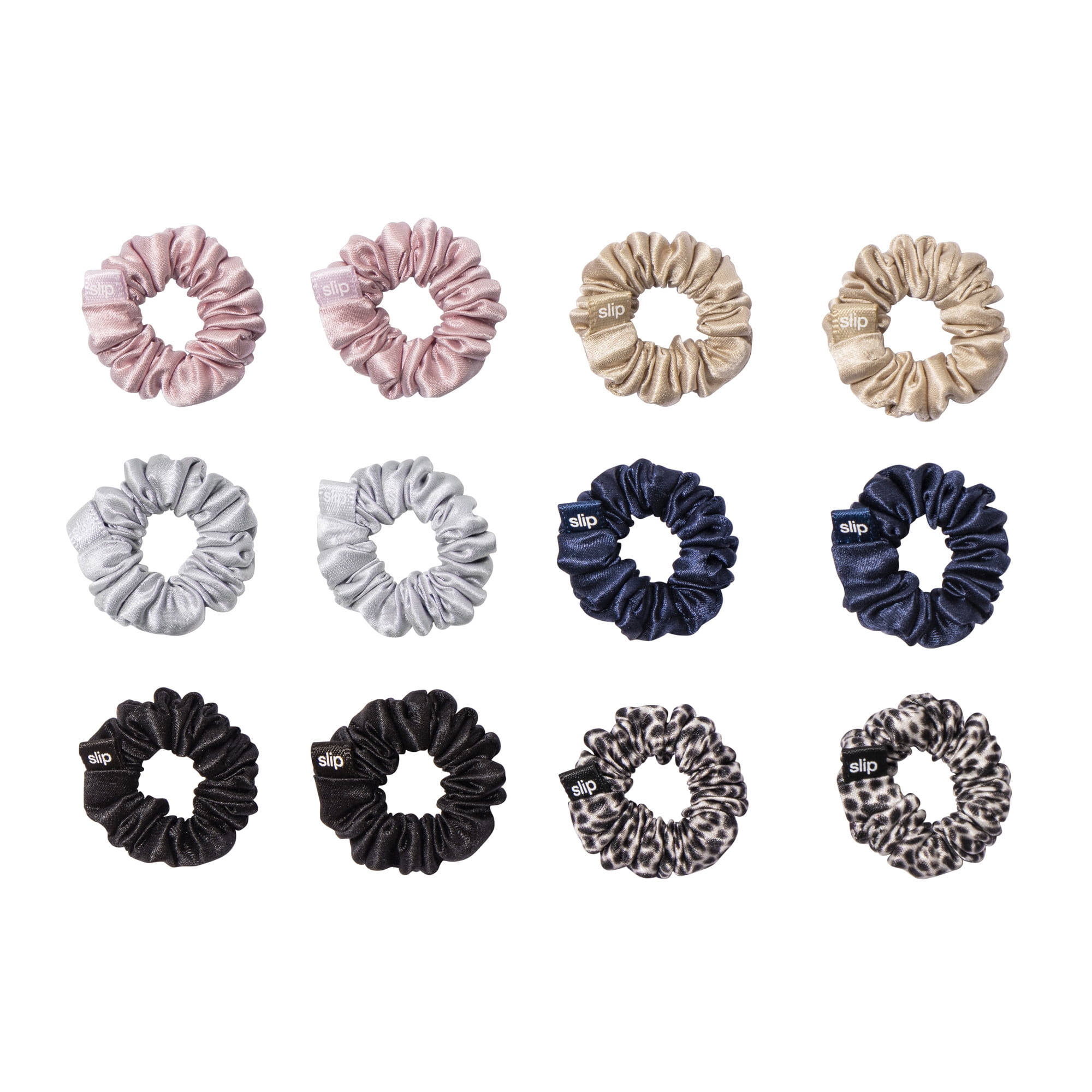 Slip Pure Silk Classic Minnie Scrunchies Hair Tie, Assorted Colors