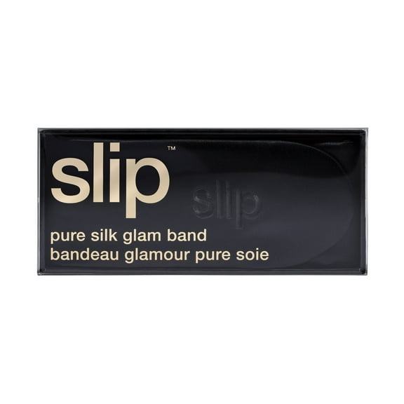Slip Pure Silk Glam Band, Mulberry Silk Headband, Black