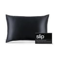 thumbnail image 1 of Slip Pure Silk Pillowcase Bedding, Black, Queen, 1 of 10