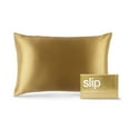 thumbnail image 1 of Slip Pure Silk Pillowcase Bedding, Gold, Queen, 1 of 10