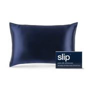 Slip Pure Silk Pillowcase Bedding, Navy, Queen