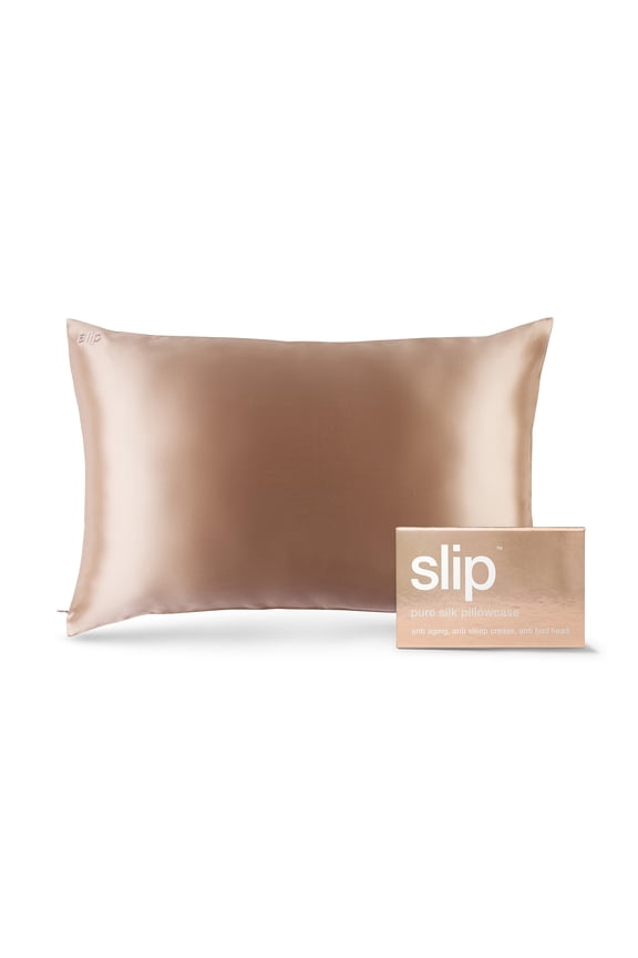 Pure Silk Pillowcase Bedding, Rose Gold, Queen