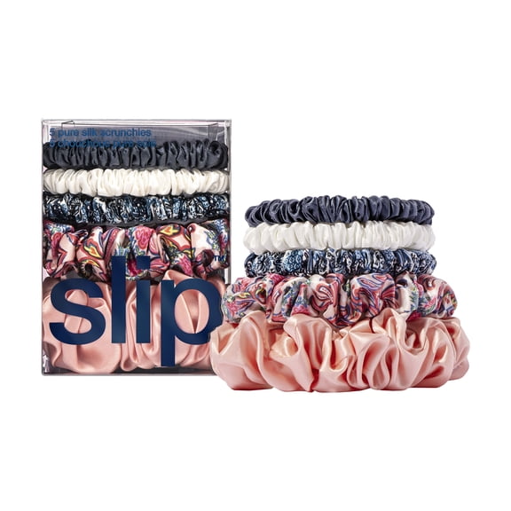Slip Pure Silk Scrunchies Set - Abbey, 5 ct