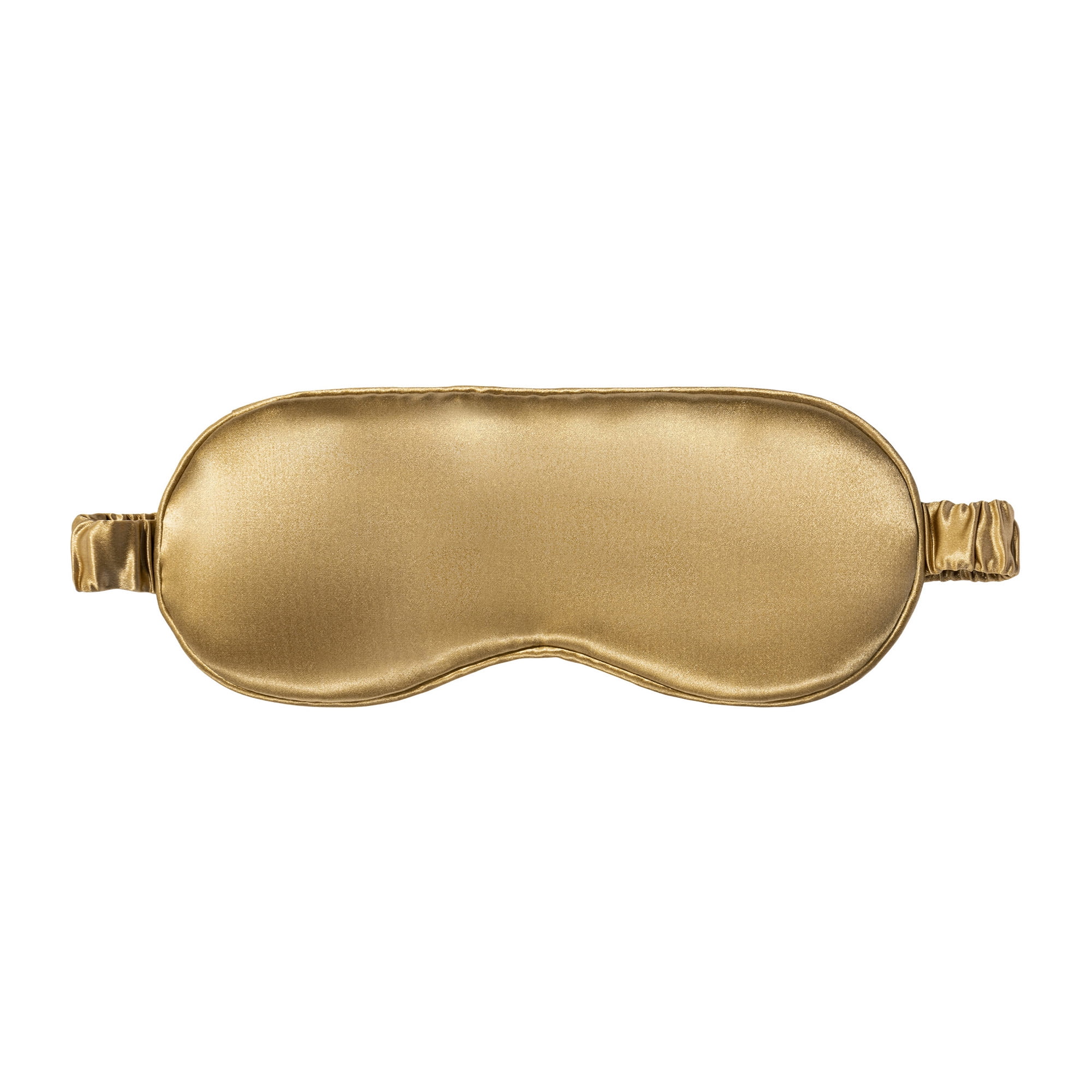 Slip Pure Silk Soft Sleep Mask with Elastic Band Reusable Gold
