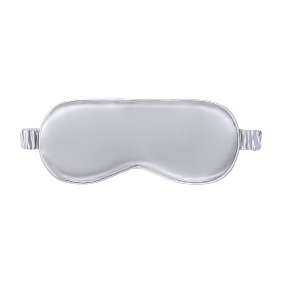 Slip Pure Silk Soft Sleep Mask with Elastic Band, Silver