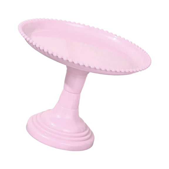 Slip Resistant Base Tall Dessert Display Stand Snacks Fruit Serving Plate Elegant Plastic Construction for Celebration