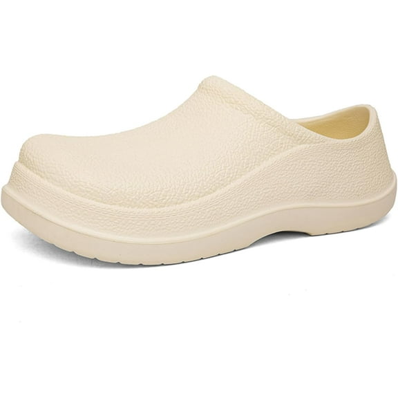 Slip Resistant Clogs for Women Slip On Work Chef Clogs for Nurse, Garden – Waterproof Lightweight EVA Kitchen Mules with Closed Toe Non-Slip Sole All-Day Comfort