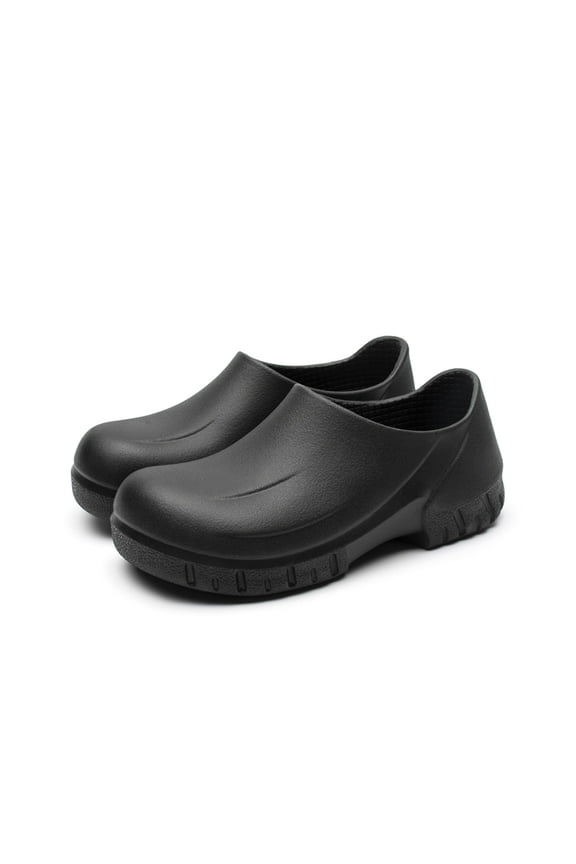 Slip Resistant Shoes for Men - Comfortable Work Shoes Non Slip Shoes Oil Resistant Waterproof Nursing Nurse Shoes Kitchen Shoes Garden Work Shoe for Men and Women Unisex Black 10.5