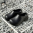 thumbnail image 1 of Slip Resistant Shoes for Kitchen/Chef/Garden/Nurse Anti Slip Work Shoes for Men & Women Durable & Comfortable Black Clogs for Professional Safety, 1 of 10