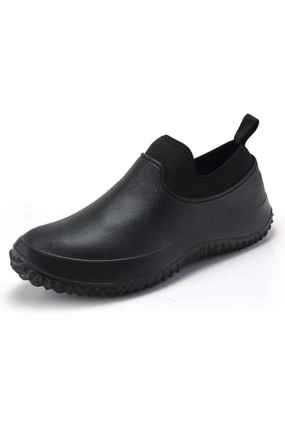 Slip-Resistant & Waterproof Work Shoes for Men Women - Anti-Slip Kitchen Restaurant Chef Shoes Comfortable Outdoor Duty Footwear