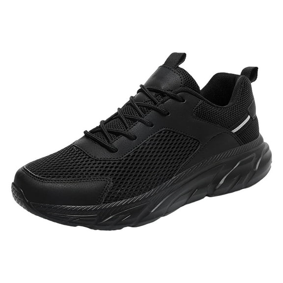 Slip Resistant Work Shoes For Men Sports Shoes Summer Mesh Breathable Comfortable Lace Up Shoes