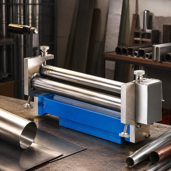 Slip Roll Machine, 12.6 in Forming Width, 20 Gauge Capacity, Sheet Metal Roller with 2 Detachable Rollers