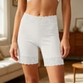 thumbnail image 1 of Slip Shorts for Under Dresses Anti Chafing Boyshorts Underwear Womens Seamless High Waisted No Show Panties White One Size, 1 of 6