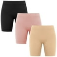 thumbnail image 1 of Slip Shorts for Women,3 Pack Comfortable Seamless Smooth Slip Shorts for Under Dresses,Underwear Boyshorts Buttlift Panty,Anti Chafe Bike shorts, 1 of 7