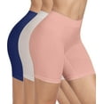 thumbnail image 1 of Slip Shorts for Women,Comfortable Smooth Anti Chafing Seamless Underwear Bike Shorts for Yoga 3-Pack, 1 of 6