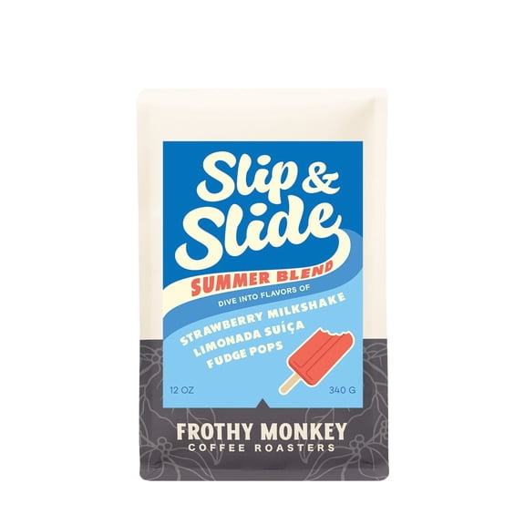 Slip & Slide Summer Blend - Roasted by Frothy Monkey Coffee Roasters - Freshly Ground Coffee - 12oz Bag