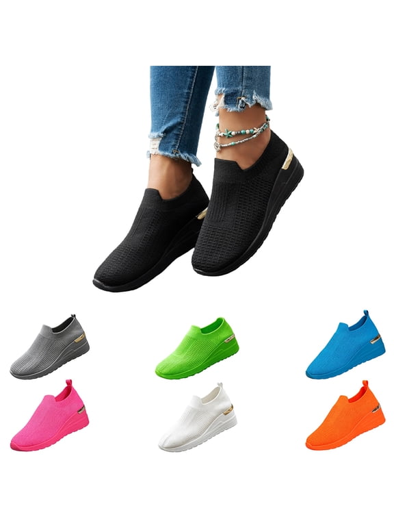 Slip on Close Toe Shoes for Women Work Safety Sneakers Comfortable Lightweight Construction Running Walking Tennis Shoes Gray 8 Wide
