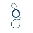 thumbnail image 1 of Slip Style Leads Show Dog Trainer Handling Leather Slide Rope Leash 1/2" X 6' (Blue), 1 of 1