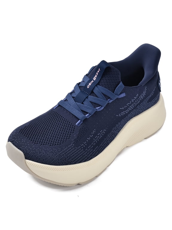 Slip in Women Hands Free Walking Shoes Wide Toe Box Arch Support with Metatarsal Pads Athletic Sneakers Slip on Breathable Plantar Fasciitis Orthopedic Thick Cushion Zero Drop Sole