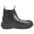 thumbnail image 1 of Slip on Work Boots for Men, HANDMEN Soft Toe Waterproof Slip Resistant Anti-Puncture Anti-Static Anti-Static Safety Chelsea Working Shoes, Black, LV802-9.5, 1 of 6