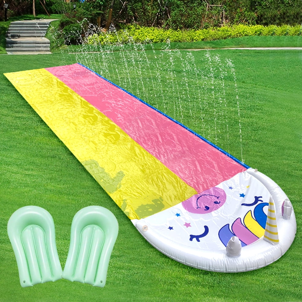 Slip and Slide Lawn Inflatable Water Slide,Heavy Duty Slip Slide with 2