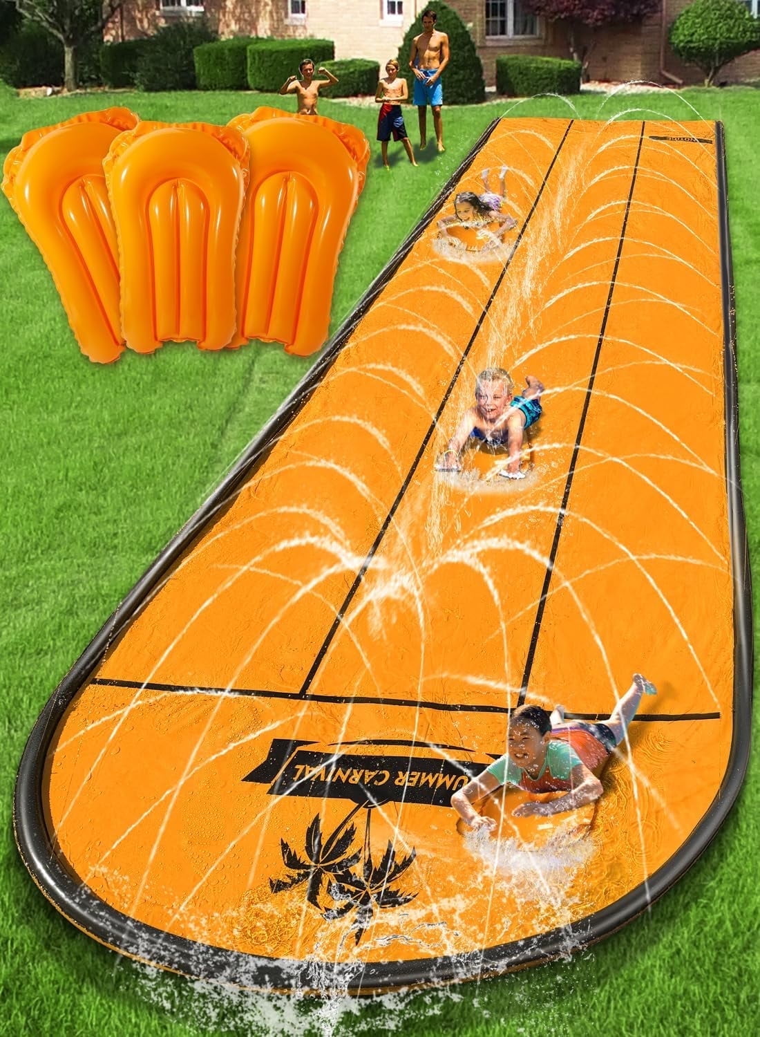 Syncfun 25ft x 7ft Double Water Slide for Adult Kids, Heavy