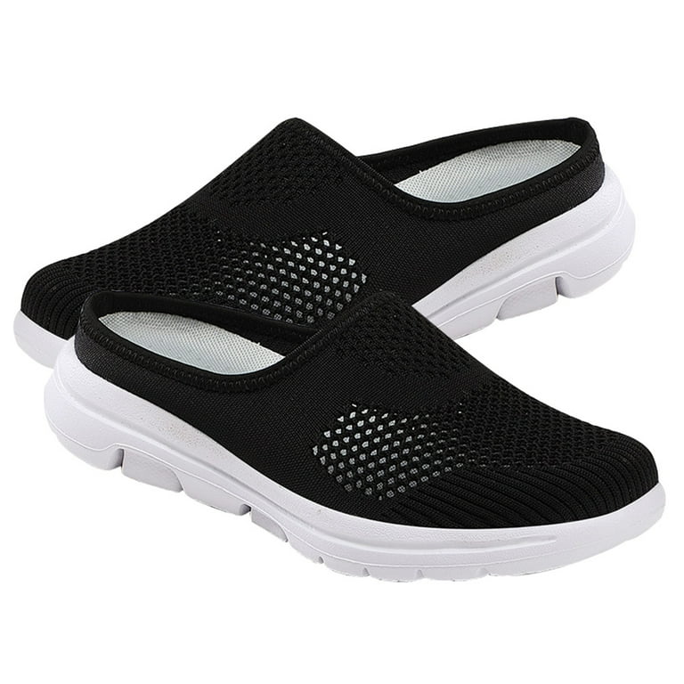 Slip on Half Slippers Girls Shoes Female Footwear Summer Mesh
