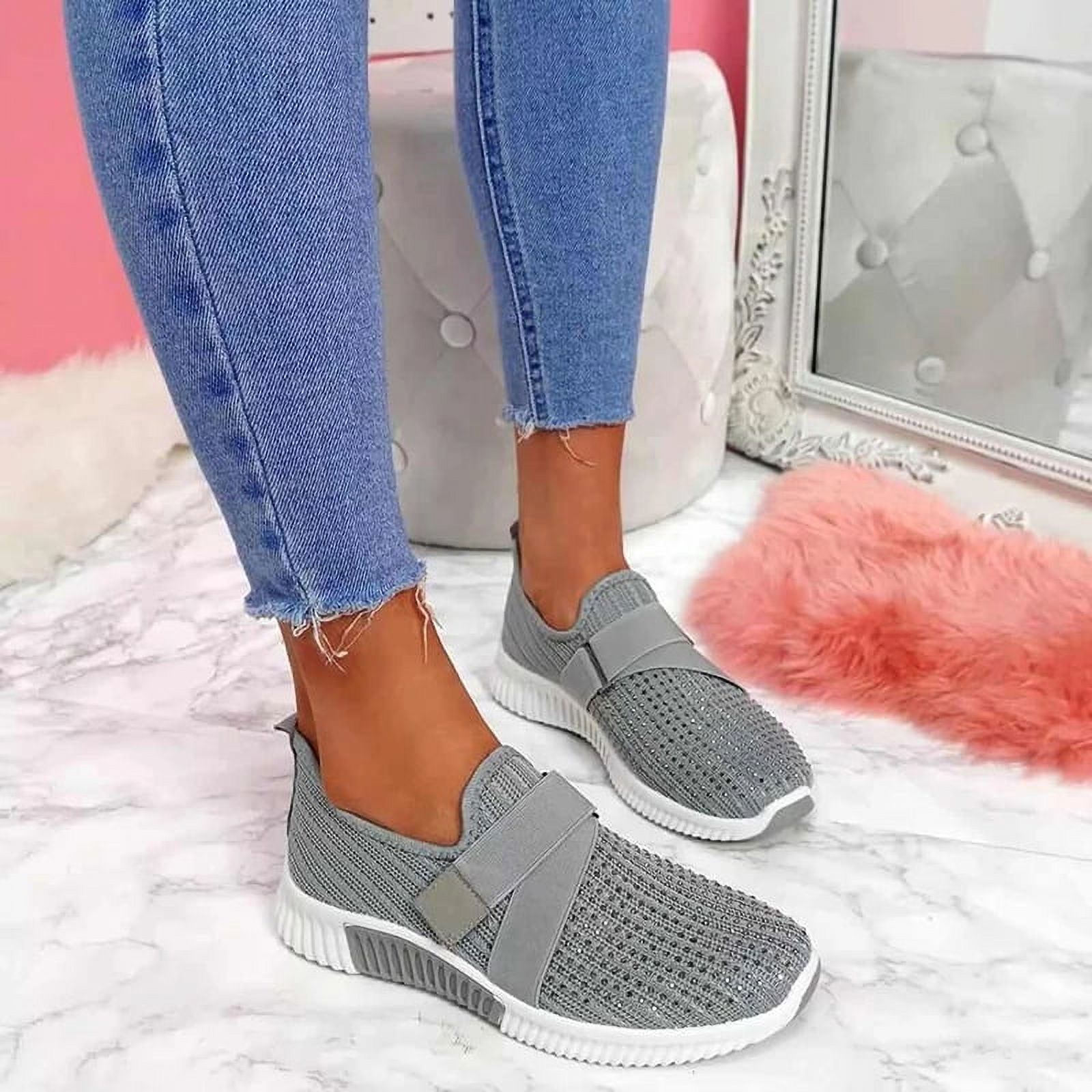 Slip-on Shoes with Orthopedic Sole Women's Fashion Sneakers Platform ...