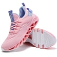 thumbnail image 1 of Slip on Sneakers for Women Running Shoes Tennis Walking Shoes Ladies Gym Workout Jogging Fashion Sneaker Pink Blue Size 10, 1 of 8