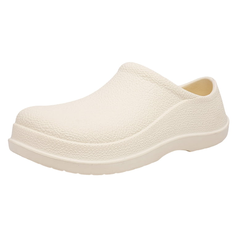 Men Size EU 43-44 Cream Slip-On Clog Shoes - Lightweight Comfort Amazon.com | SECHRITE Mens Clogs Mules Slip on Garden Work  main image 2