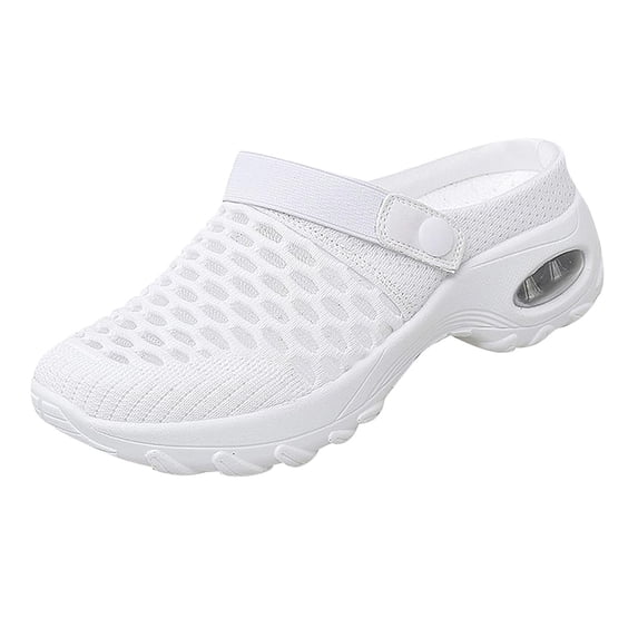 Slip on Steel Toe Shoes for Women Casual Non Slip Outdoor Walking Shoes for Summer