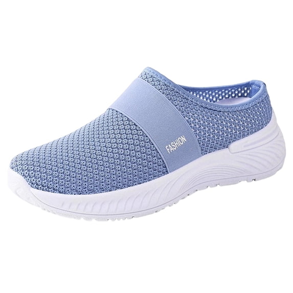 Slip on Walking Shoes Women Lightweight Breathable Mesh Soft Orthopedic Shoes Casual Non Slip Tennis Running Sneakers