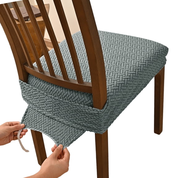 Waterproofie Chair Pad With Memory Foam Slip Proof Bottom Machine Washable Slipcover For Dining Chairs