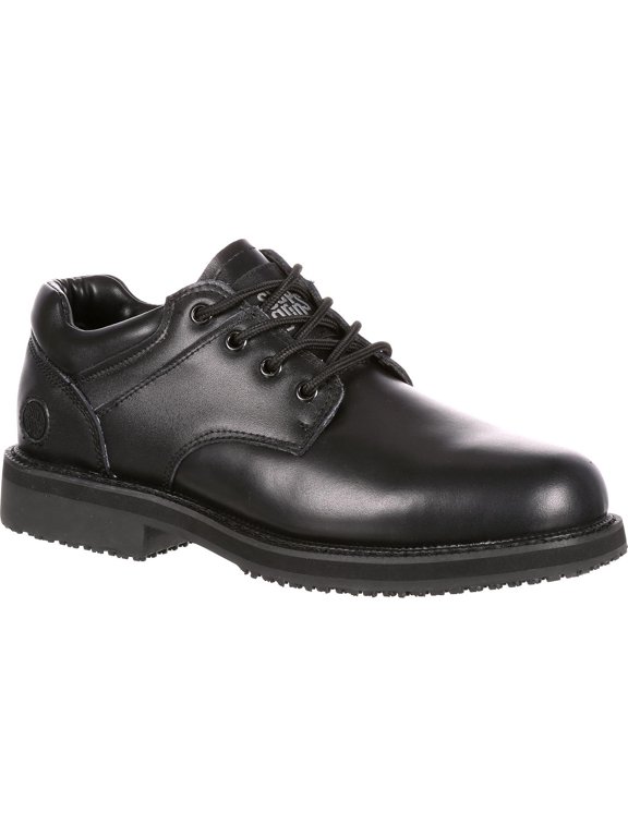 Slip Resistant Work Oxford, Black, Size 7.5(MW)