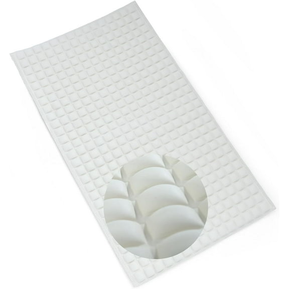 SlipX Solutions Foot Friendly Pillow Top Plus Safety Bath Mat, 15 x 27