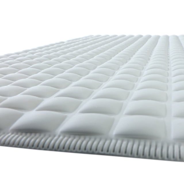 SlipX Solutions 15" x 27" Pillow Top Plus Safety Bath Mat (Gray)