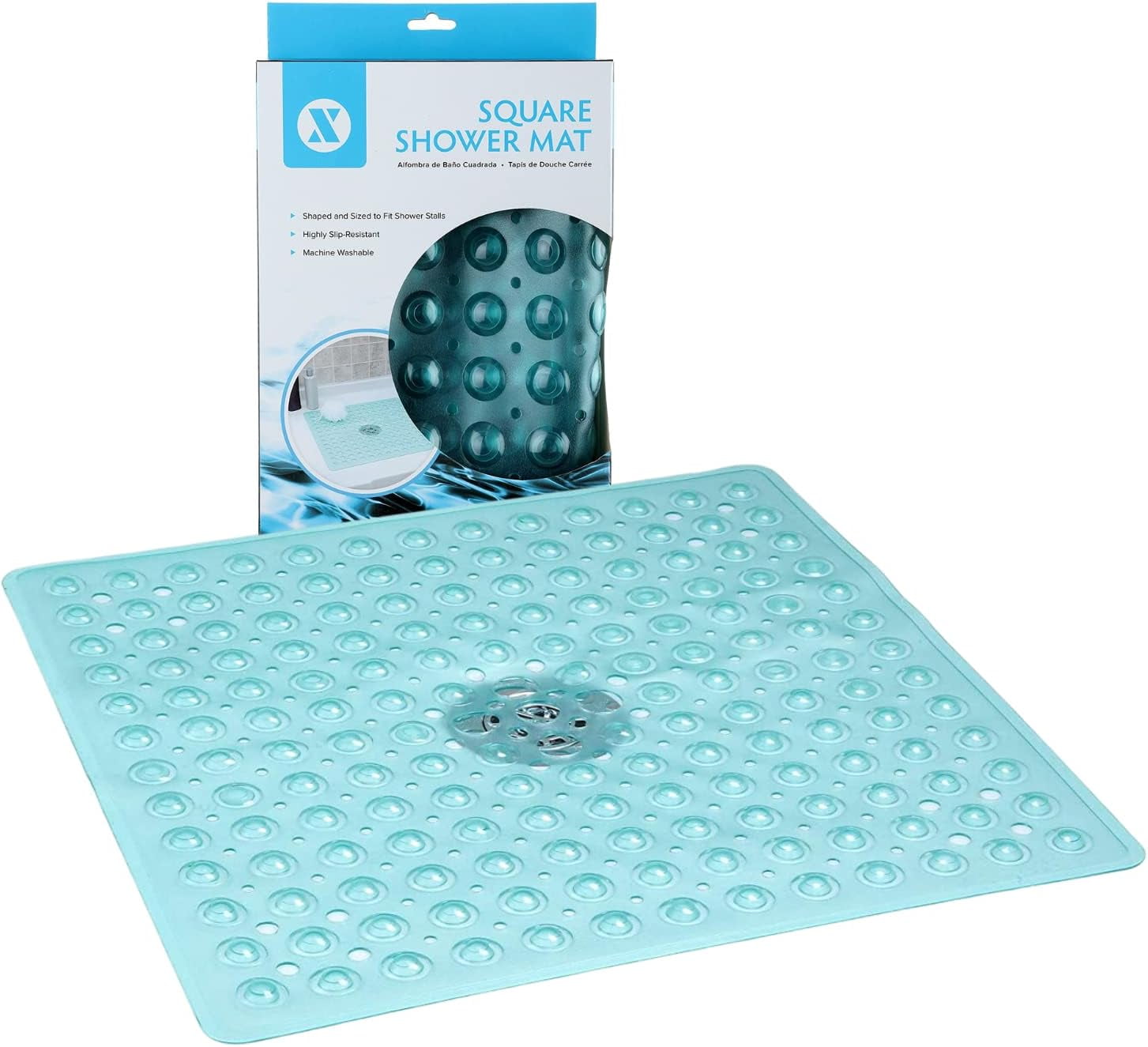 SlipX Solutions 21" x 21" Square Shower Stall Mat