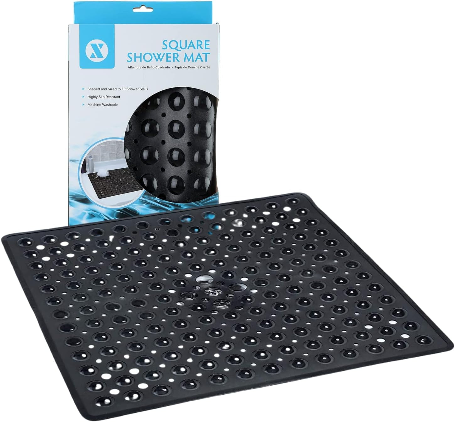 SlipX Solutions 21 x 21 Square Shower Stall Mat