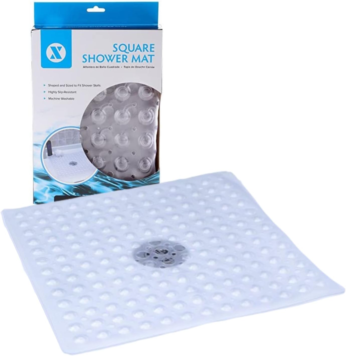 SlipX Solutions 54 in. x 78 in. Midweight PEVA Shower Stall Liner
