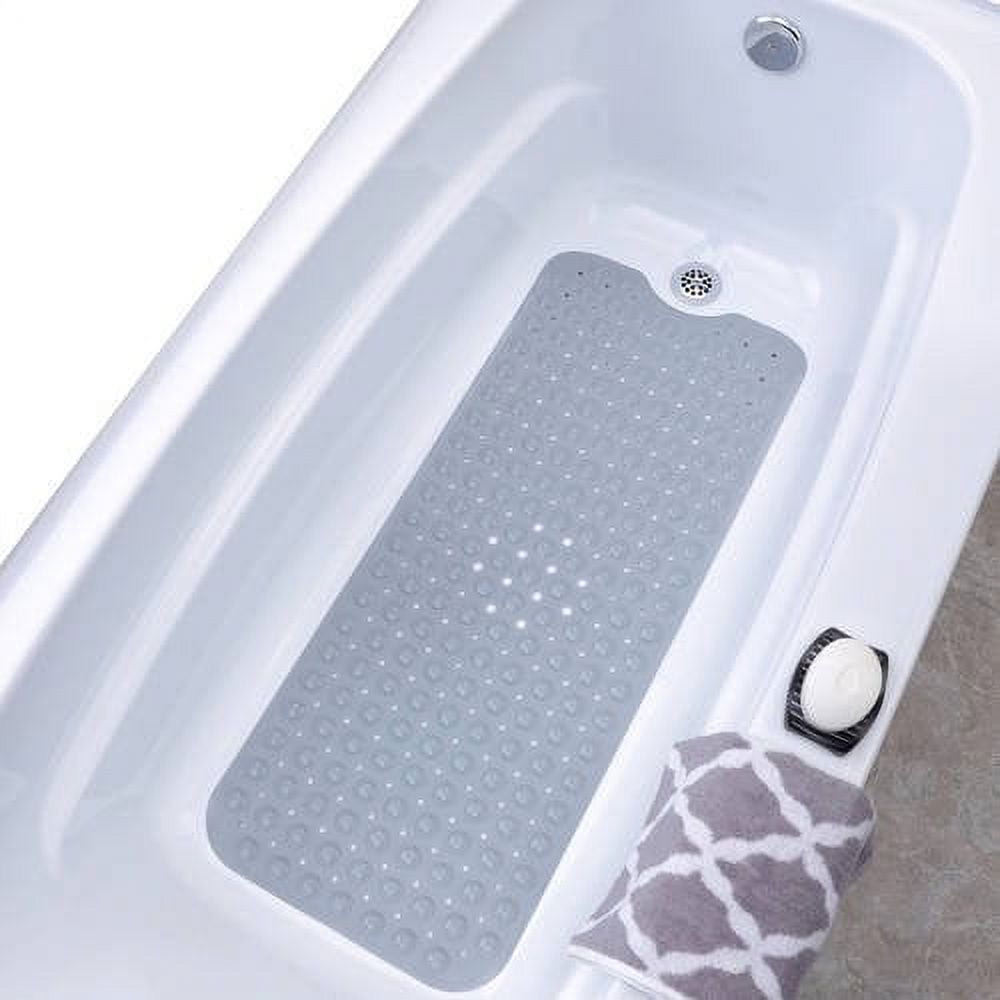 Dropship 28.34x16.73in Shower Mat Non-Slip Bath Mat With Drain