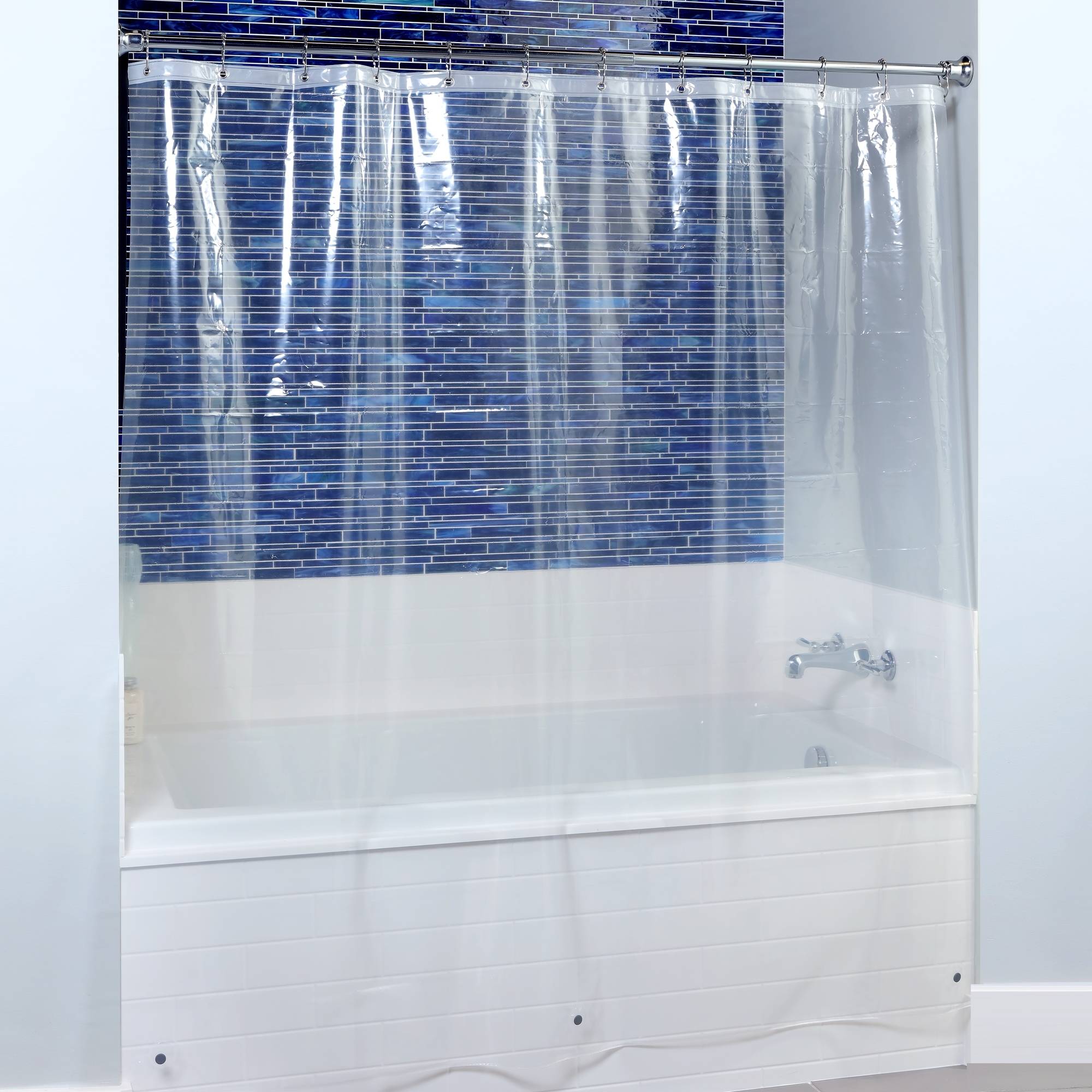 SlipX Solutions 70 in. x 72 in. Midweight PEVA Shower Liner - Walmart.com