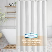 SlipX Solutions 70 in. x 72 in. Protected Midweight Shower Liner, PEVA, White